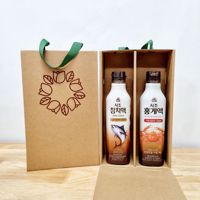 사조 참치액500g+홍게액500g 명절 단체 실속 선물세트, 1세트, 500g