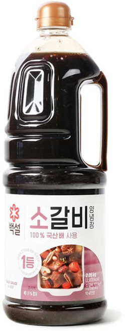 안매운 백설 소갈비양념 갈비찜 간장소스 2kg
