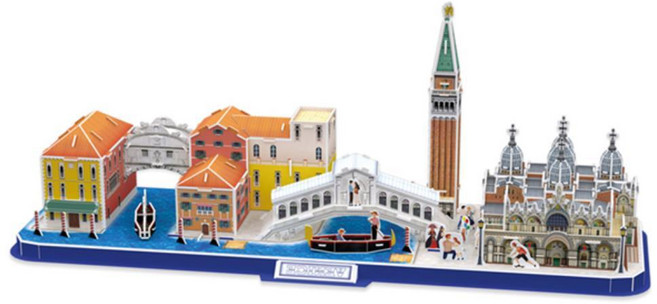 곤돌라 입체퍼즐 베니스 건축놀이 8세이상 모형 상상력자극 소아과장난감, 1개