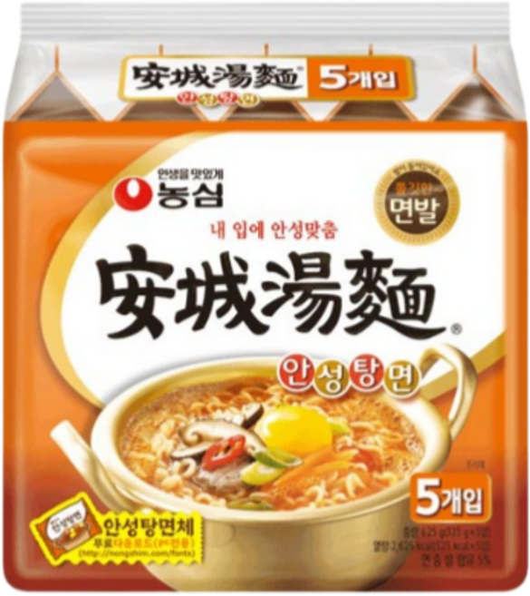 농심 안성탕면 125g, 160개