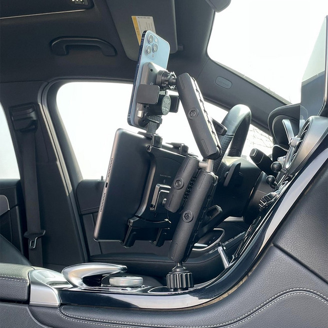 ARKON 애플 맥세이프 차량용 컵홀더 타블릿 스마트폰 듀얼 거치대 휴대폰 핸드폰 태블릿 애플 아이폰 아이패드 갤럭시탭 거치대, 1개, 아콘 MWCTR66323 + 포토후기