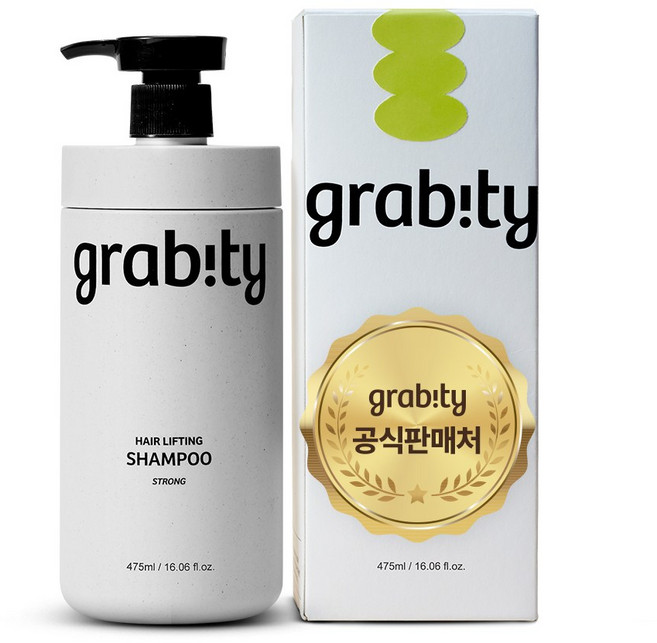 그래비티 헤어리프팅샴푸 스트롱 탈모증상완화 극강볼륨 모발강화, 475ml, 1개