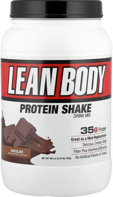 Labrada Nutrition Lean Body 고단백질 식사 대용 셰이크 초콜릿 1120g, 1,120g, 2개 - 쿠팡