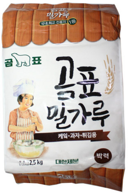 (무)(면)밀가루(박력 곰표 대한제분 2.5KG)X5개
