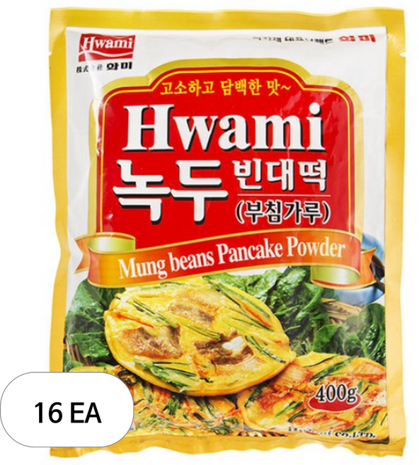 [화미] 녹두빈대떡가루, 400g, 16개