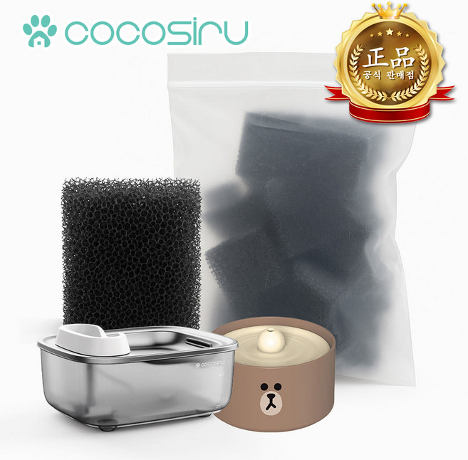 코코시루 C7WF002 대용량 자동급수기용 스펀지필터 12개입 C7WF전용 CL2WF전용, 단품, 단품