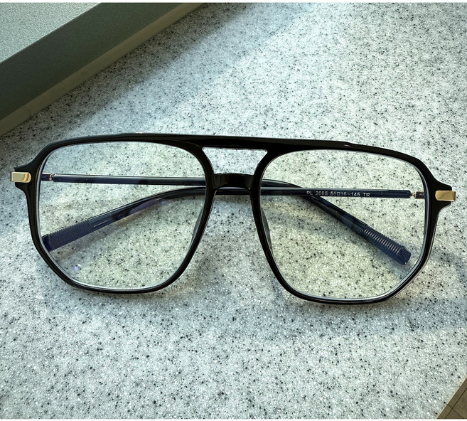 남자 블루라이트 차단 안경 빅사이즈 사각 긱시크 뿔테 컴퓨터용 가벼운 여자 투브릿지