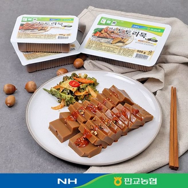 [판교농협]100% 국내산 도토리묵세트 300gx2+500g, 도토리묵300gx2+500g, 300g