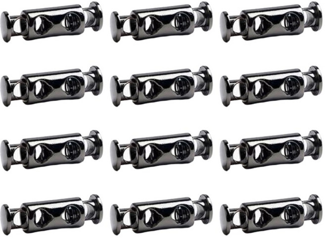 힐올 끈조절 스토퍼, 1개, 건메탈 블랙