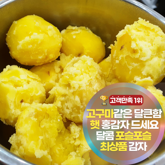 삼시세끼연구소 달달하고 촉촉한 햇 카스테라 홍감자, 1박스, 3kg(특 찜 조리용)