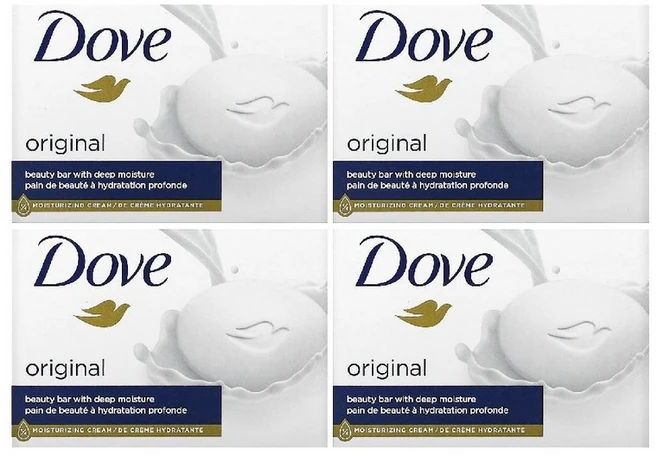 도브 센서티브 스킨 뷰티 바 비누 4개입 (각 106g) 무향 저자극 순한 세안전신용 보습 비누 (원산지 미국), 106g - 쿠팡
