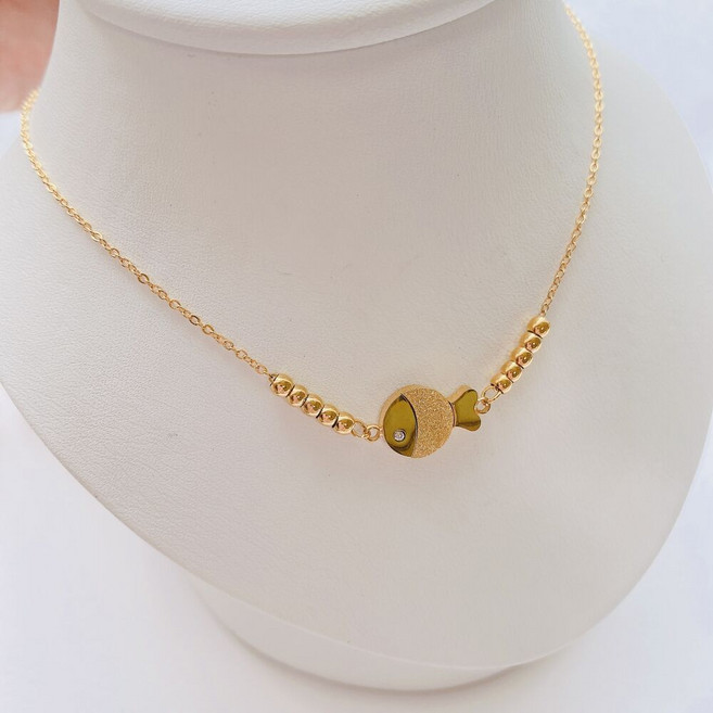 [써지컬스틸] 물고기 목걸이 ( 피쉬 목걸이 )