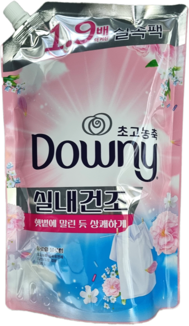 다우니 고농축 섬유유연제 실내건조 플로럴 블로썸 리필, 1.35L, 11개