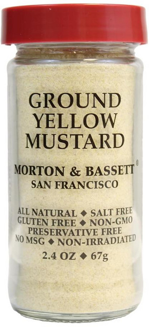 Morton Bassett 소금 무첨가 노란 겨자 가루