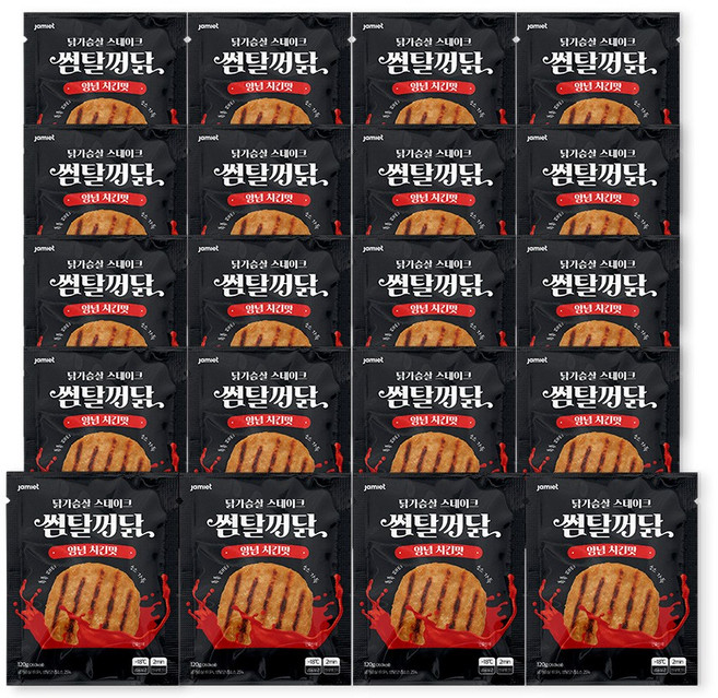 재미어트 썸탈꺼닭 소스 닭가슴살 스테이크 양념 치킨 맛 (냉동), 24개, 120g