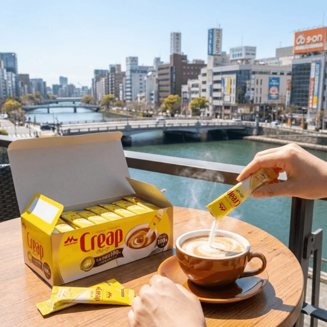 갓성비 대용량 모리나가 크리프 스틱 프림 파우더 커피 크리머 크림 커피 프림 100개입, 1개, 1, 3g, 100