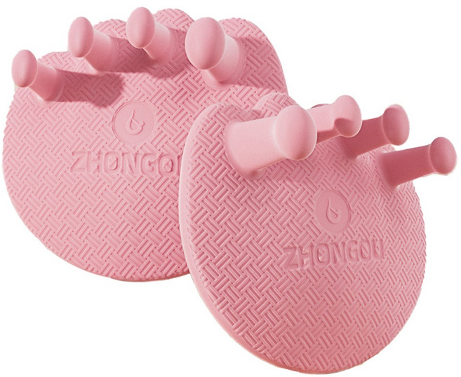 ZHONGOU足弓訓練器專利升級款 足部肌肉強化 改善扁平足 人體工學設計 環保材質, 淺粉色, 中歐
