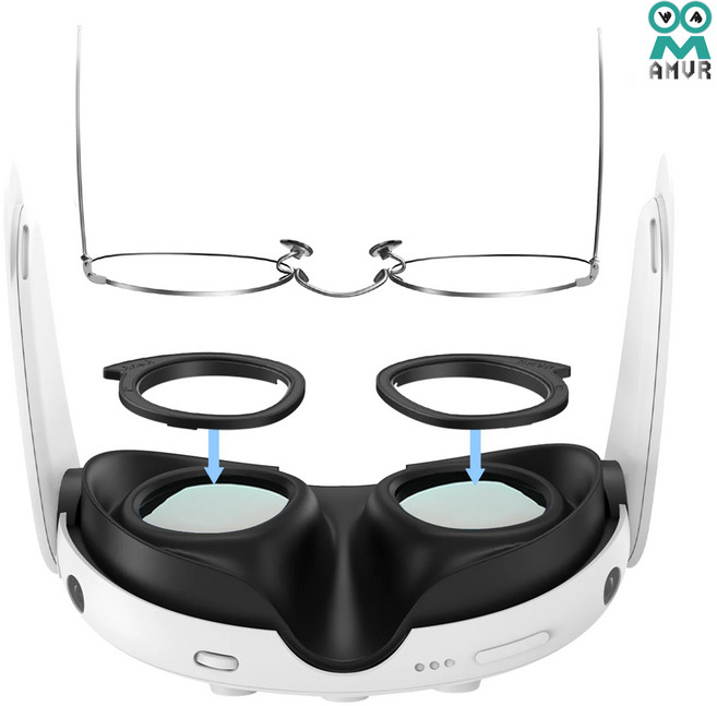 메타퀘스트3 안경 가이드 스페이서 렌즈 긁힘방지 AMVR 악세사리, 1개