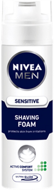 니베아 쉐이빙 폼 센스티브, 200ml, 6개