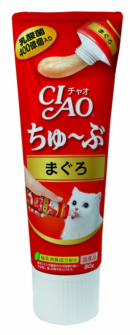 INABA CIAO 啾嚕 膏狀啾嚕肉泥, CS-151 鮪魚口味, 80g, 1條