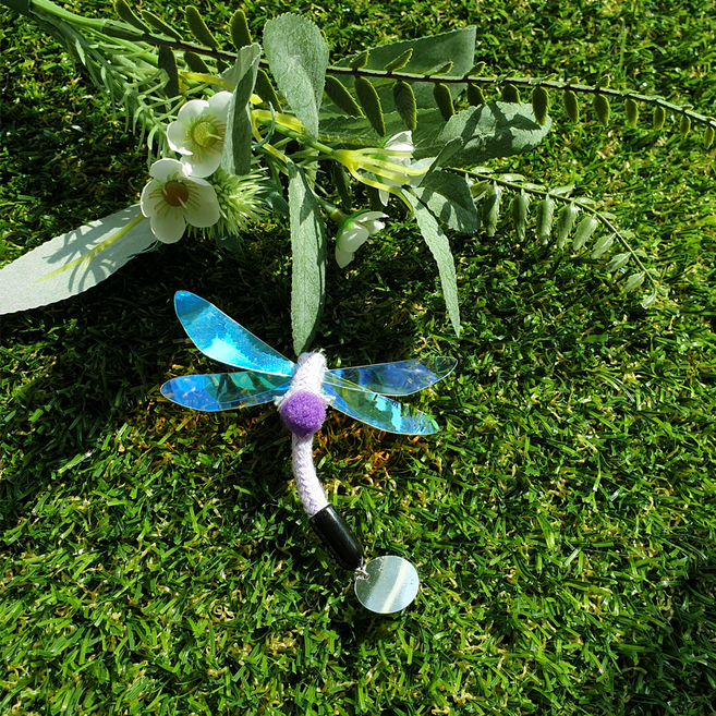 로얄스윙 롤리팝 잠자리 리필 고양이장난감, 블루, 1개