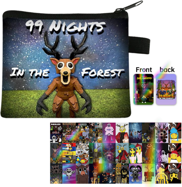 99밤 로블록스 세트 카드 동전 지갑 고급 홀로그램 포토카드 30장, 1세트, A