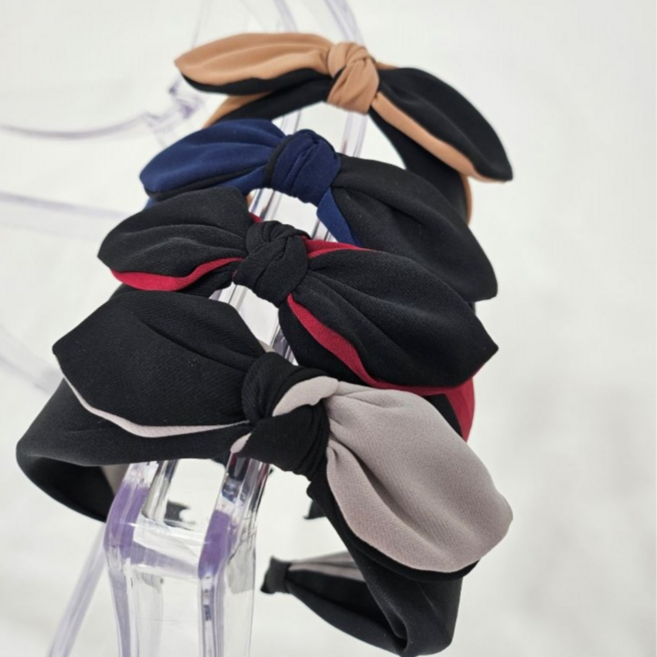 [꽃핀]- 투컬깜찍 토끼귀 와이어리본헤어밴드