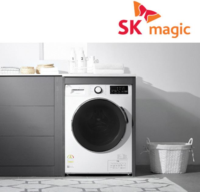 [배송만-자가설치] SK매직 원룸 오피스텔 매립형 빌트인 인버터 드럼 세탁기 9KG WMT900