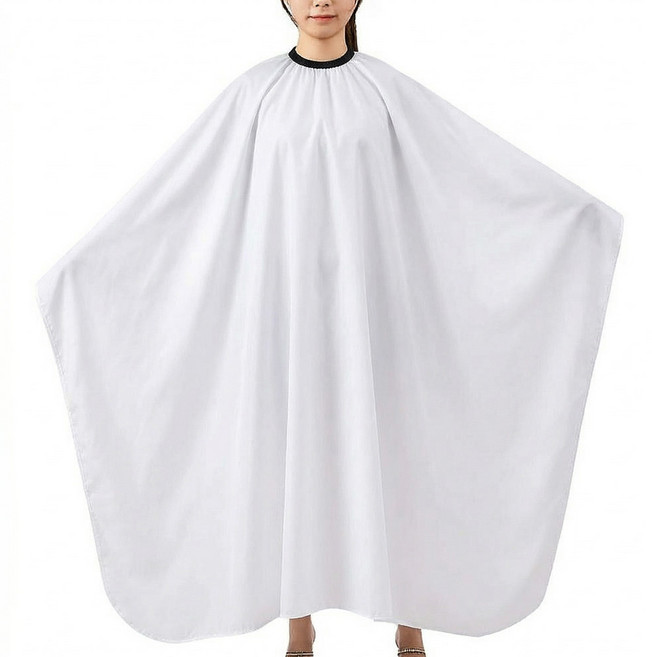 리드살롱 청담 고급 실크 염색보 커트보 미용실 메이크업 가운 대형, 1개, 화이트