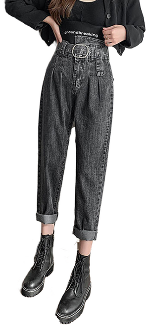 셀럽당 여자 청바지 와이드 춘추 하이웨스트 팬츠