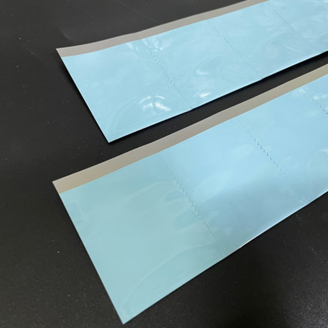 칼라 알루미늄 무지 / 약포지 분포지 약봉지, 50개, 블루, 소