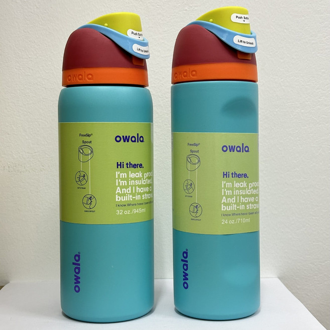 오왈라 FreeSip 프리십 인슐레이티드 텀블러 24oz 32oz, 710ml, 14