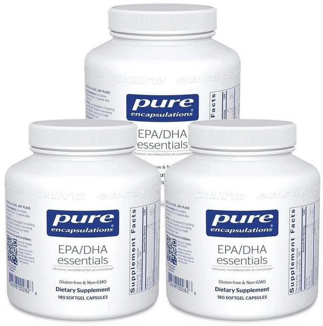퓨어 인캡슐레이션스 EPA DHA 이센셜스 캡슐 180정, 3개 - 쿠팡