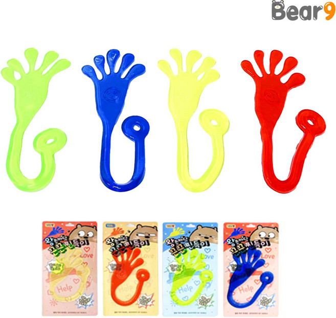 2000 왕손바닥 끈끈 찐득이 말랑이 주물럭 피젯토이 장난감, 단품, 1개