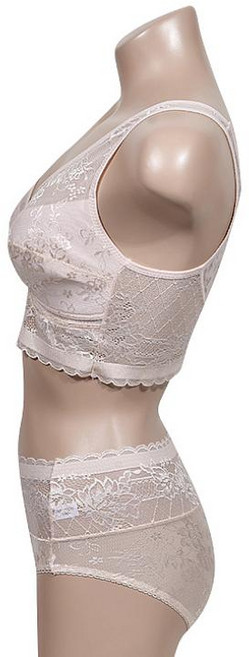 비오스리빙 여성스러운 연출에 좋은 여성 런닝형 부직포 브라 팬티 세트 SW2405-0003 속옷 자수 레이스 브라팬티