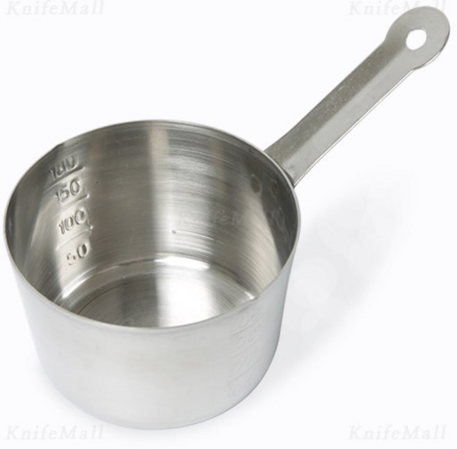 304 스텐 눈금 계량컵 200ml 레시피컵 베이킹, 1개, 실버