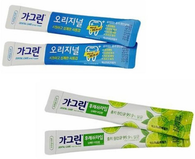 휴대용 가그린 10ml 일회용 스틱형 구강청결제 오리지널 라임, 1