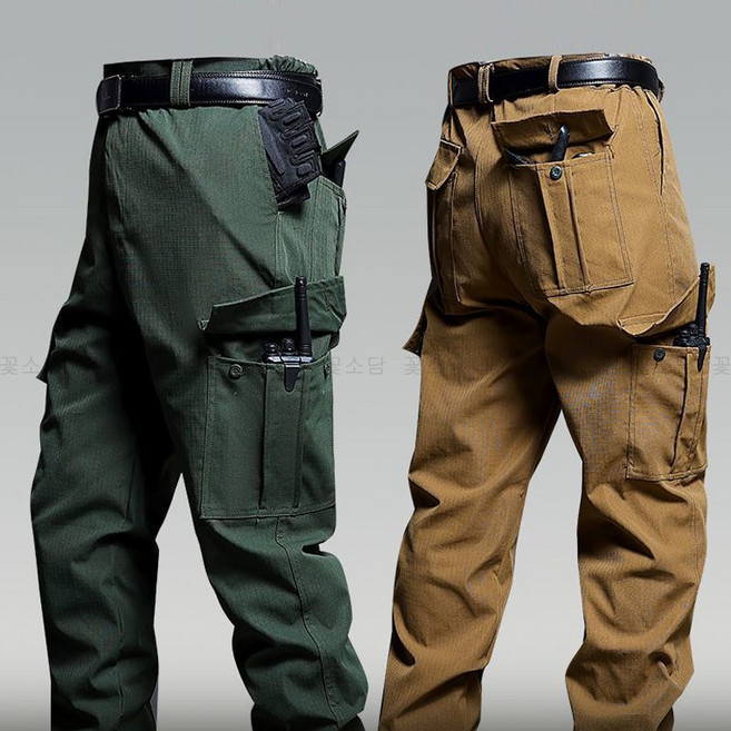 꽃소담 남자 작업복 밀리터리 전술 바지 캠핑 낚시 건빵바지 정비복 아웃도어 MAL26A139