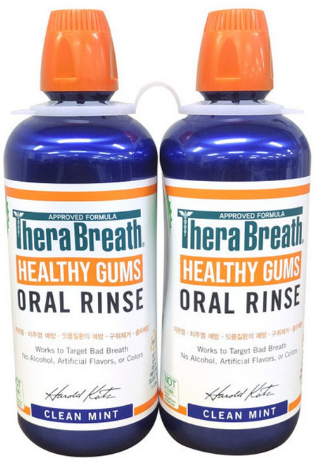 테라브레스 헬시검스 오랄린스 클린 민트 구강청결제 1L (2개입) x 2세트 코스트코 가글액