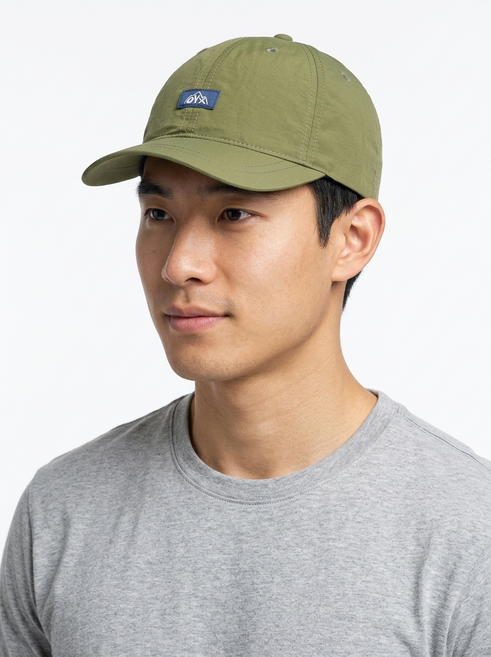 페이스랩 숏 러닝 런닝 모자 테니스 마라톤 나일론 모자, 아미그린, 1개