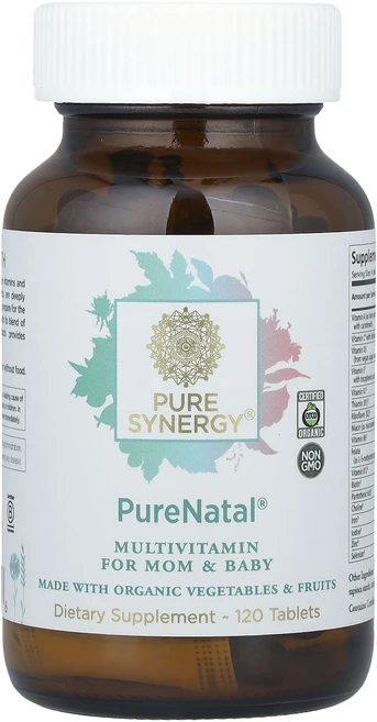 Pure Synergy PureNatal® 임신부와 태아를 위한 종합비타민 120정, Pure Synergy PureNatal® 임..., 1개 - 쿠팡