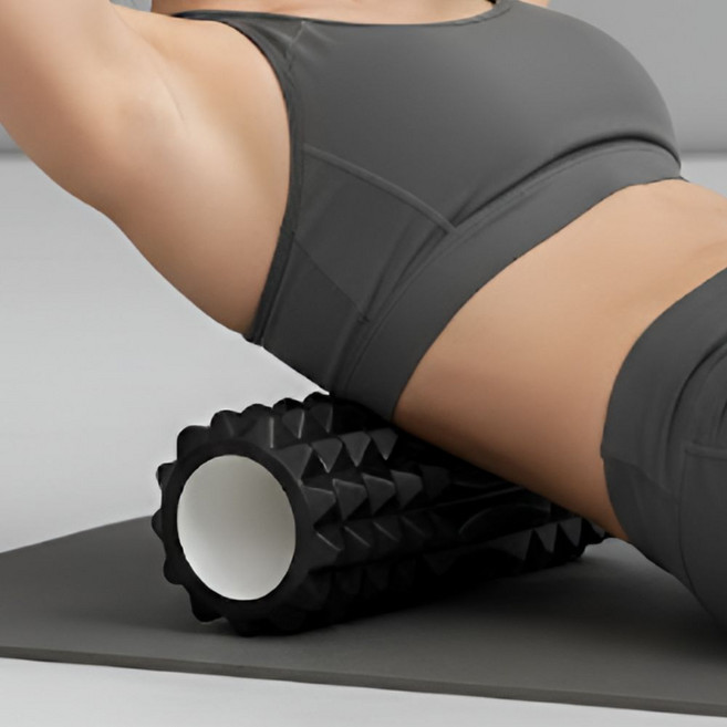 도토리컴퍼니 마사지 롤러 전신 폼롤러, 1개, 블랙