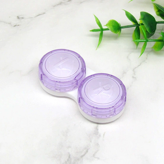 컬러 클리어 콘택트렌즈 케이스 소프트 서클 컬러 렌즈