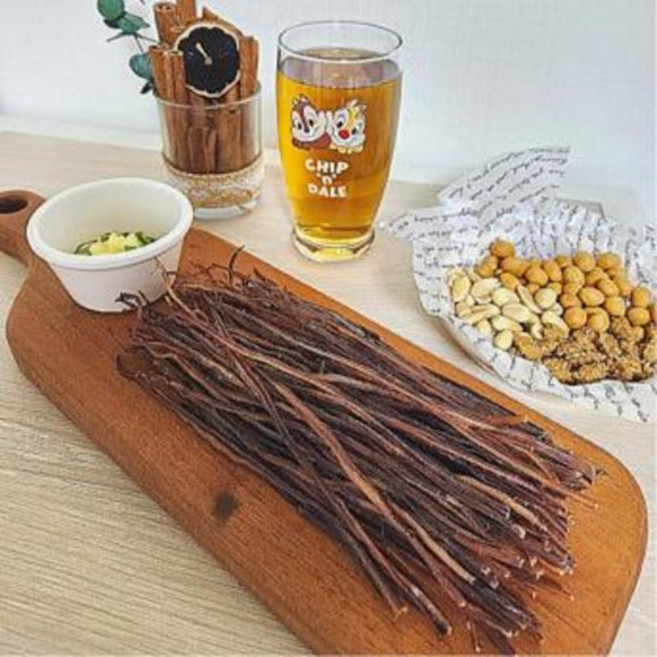 자품건어물 조미오징어귀채 300g 오징어소면 이카소멘 이자카야 간식 캠핑 안주, 1개