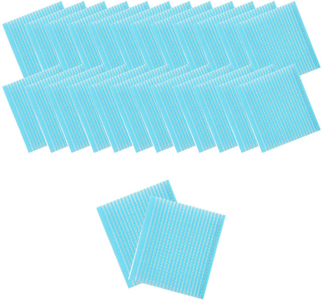 살림모아 앞머리 고정 찍찍이 헤어 고정 패드, 50개, 블루