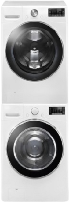 LG전자 트롬 세탁기 F24WDWP + 건조기 RH19WTWN 24kg + 19kg 방문설치, F24WDWP(세탁기), RH19WTWN(건조기), 화이트유광