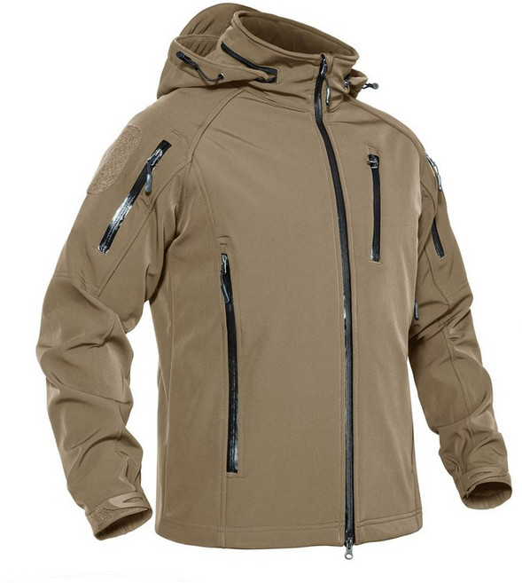 [KEFITEVD] 아우터 남성용 겨울 방한복 낚시 방수자켓 오토바이 방풍자켓 아웃도어 밀리터리자켓 등산 캠핑복 사이클링 트레킹 겨울옷 보온카키 3XL, 상세페이지 참조, 기타