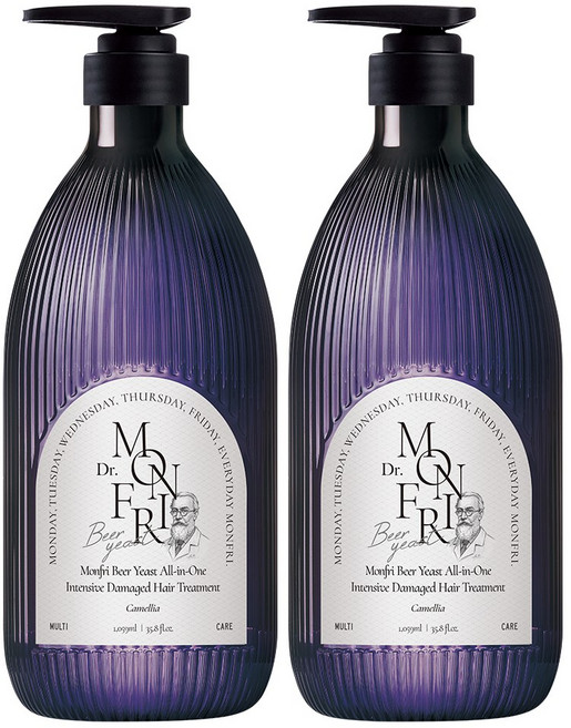 먼프리 대용량 맥주효모 콜라겐 단백질 탄력 트리트먼트 남배우 Pick 카멜리아향, 2개, 1059ml