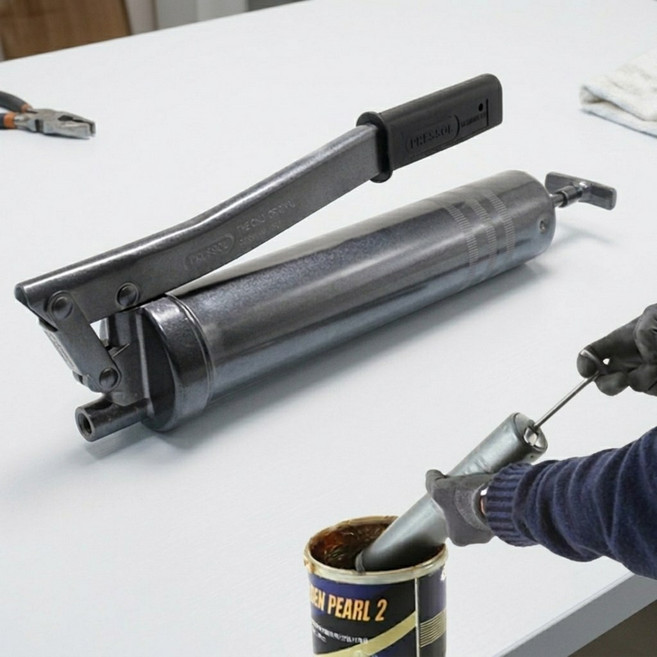 하네르 구리스주입기 에어 구리스건 펌프 500cc, 1개