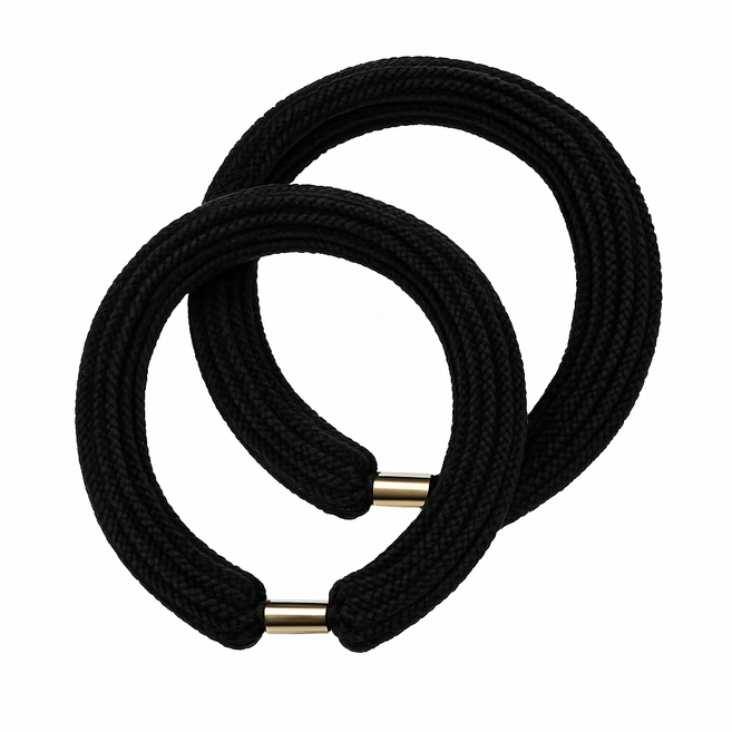 리엔비 훈련소 필수품 통고무링, 1세트 (2개), 검정색